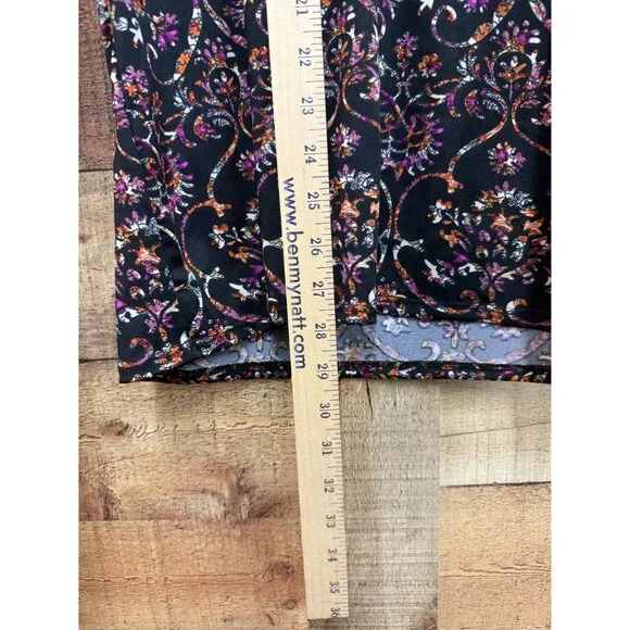 Free People Printed Knit Long Sleeve Dress Medium - Picture 8 of 11